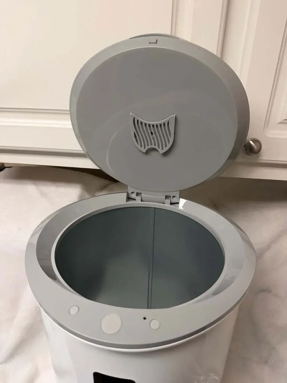 Luxury Bucket Towel Warmer with LED Display White